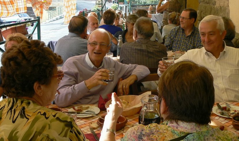3° raduno a Roma - 23-25 settembre 2013 - 3° giorno - foto___020 - Ariccia - pranzo in una  ''Fraschetta''